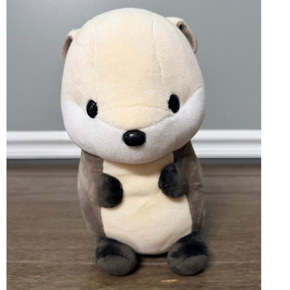 Bellzi Otter Plush Stuffed‎ Animal Tan Brown Sea Otter Collectible Toy